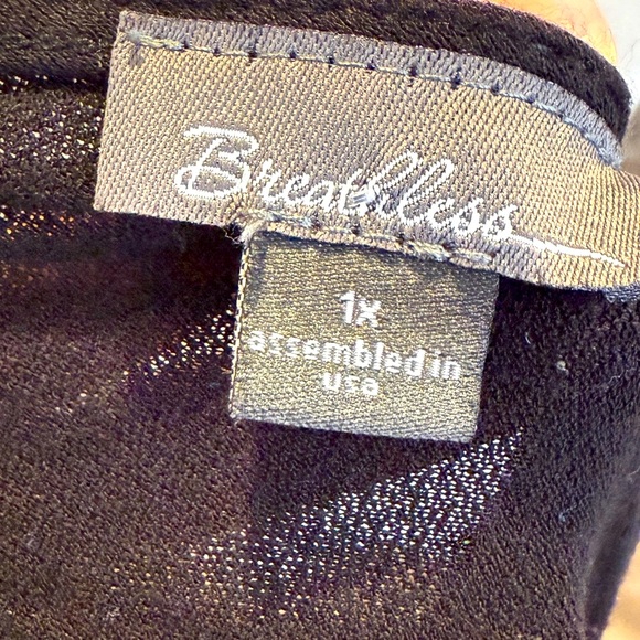 Breathless Black Sleeveless Choker Dress – Size 1X - Picture 4 of 4